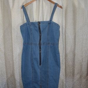 Gorgeous denim zip up dress